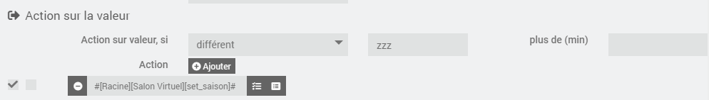 saison action sur valeur